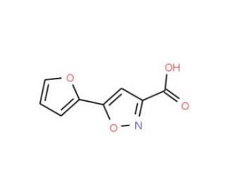 5-(2-furyl)isoxazole-3-carboxylic acid (CAS 98434-06-1) - chemical structure image