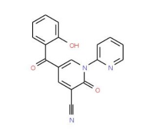 5-(2-Hydroxy-benzoyl)-2-oxo-2H-[1,2&prime;]bipyridinyl-3-carbonitrile - chemical structure image