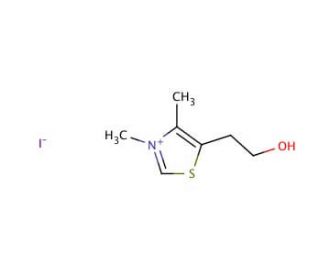 5-(2-Hydroxyethyl)-3,4-dimethylthiazolium iodide (CAS 16311-69-6) - chemical structure image