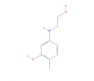 5-(2-Hydroxyethyl)amino-o-cresol (CAS 55302-96-0) - chemical structure image
