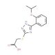 [5-(2-Isopropoxy-phenyl)-4H-[1,2,4]triazol-3-yl-sulfanyl]acetic acid - chemical structure image