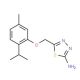 5-(2-Isopropyl-5-methyl-phenoxymethyl)-[1,3,4]thiadiazol-2-ylamine - chemical structure image