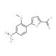 5-(2-Methoxy-4-nitrophenyl)-2-furoyl chloride (CAS 443123-41-9) - chemical structure image