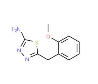 5-(2-Methoxy-benzyl)-[1,3,4]thiadiazol-2-ylamine - chemical structure image
