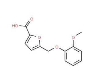 5-(2-Methoxy-phenoxymethyl)-furan-2-carboxylic acid (CAS 339292-54-5) - chemical structure image