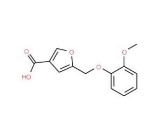 5-(2-Methoxy-phenoxymethyl)-furan-3-carboxylic acid - chemical structure image