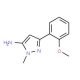 5-(2-Methoxy-phenyl)-2-methyl-2H-pyrazol-3-ylamine - chemical structure image