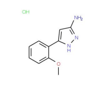 5-(2-Methoxy-phenyl)-2H-pyrazol-3-ylamine hydrochloride - chemical structure image
