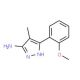 5-(2-Methoxy-phenyl)-4-methyl-2H-pyrazol-3-ylamine - chemical structure image