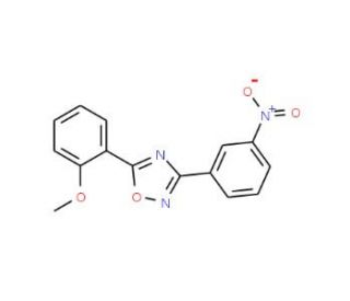 5-(2-Methoxyphenyl)-3-(3-nitrophenyl)-1,2,4-oxadiazole (CAS 352341-25-4) - chemical structure image