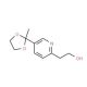 5-(2-Methyl-1,3-dioxolan-2-yl)-2-pyridineethanol (CAS 184766-50-5) - chemical structure image
