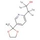 5-(2-Methyl-1,3-dioxolan-2-yl)-2-pyridineethanol-d4 - chemical structure image