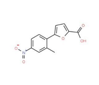 5-(2-Methyl-4-nitro-phenyl)-furan-2-carboxylic acid - chemical structure image