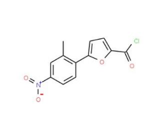 5-(2-Methyl-4-nitrophenyl)furan-2-carbonyl chloride (CAS 381178-60-5) - chemical structure image
