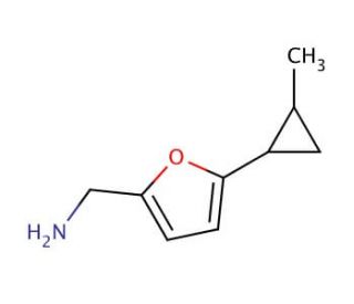 [5-(2-methylcyclopropyl)furan-2-yl]methanamine - chemical structure image