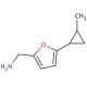 [5-(2-methylcyclopropyl)furan-2-yl]methanamine - chemical structure image