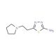 5-(2-Pyrrolidin-1-yl-ethyl)-[1,3,4]thiadiazol-2-ylamine - chemical structure image