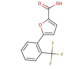 5-[2-(Trifluoromethyl)phenyl]-2-furoic acid (CAS 92973-24-5) - chemical structure image
