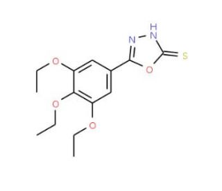 5-(3,4,5-Triethoxy-phenyl)-[1,3,4]oxadiazole-2-thiol - chemical structure image