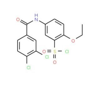 5-(3,4-Dichloro benzoylamino)-2-ethoxy benzenesulfonyl chloride (CAS 680617-90-7) - chemical structure image