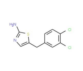 5-(3,4-Dichloro-benzyl)-thiazol-2-ylamine - chemical structure image