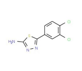 5-(3,4-Dichloro-phenyl)-[1,3,4]thiadiazol-2-yl-amine - chemical structure image