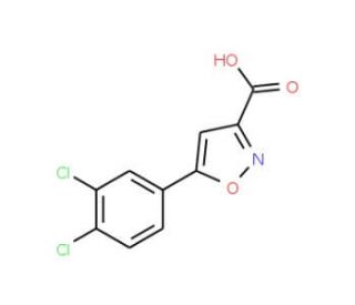 5-(3,4-Dichloro-phenyl)-isoxazole-3-carboxylic acid - chemical structure image