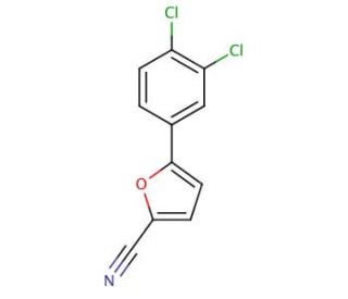 5-(3,4-Dichlorophenyl)-2-furonitrile (CAS 57666-68-9) - chemical structure image