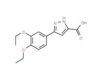5-(3,4-Diethoxyphenyl)-1H-pyrazole-3-carboxylic acid - chemical structure image