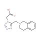 [5-(3,4-Dihydroisoquinolin-2(1H)-ylmethyl)-1H-tetrazol-1-yl]acetic acid - chemical structure image