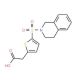 [5-(3,4-dihydroisoquinolin-2(1H)-ylsulfonyl)thien-2-yl]acetic acid - chemical structure image