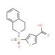 5-(3,4-dihydroisoquinolin-2(1H)-ylsulfonyl)thiophene-3-carboxylic acid - chemical structure image