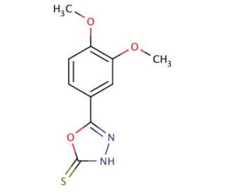 5-(3,4-Dimethoxy-phenyl)-[1,3,4]oxadiazole-2-thiol - chemical structure image