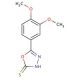5-(3,4-Dimethoxy-phenyl)-[1,3,4]oxadiazole-2-thiol - chemical structure image