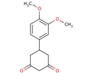 5-[3,4-(Dimethoxy)phenyl]-1,3-cyclohexanedione (CAS 190064-28-9) - chemical structure image