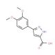 5-(3,4-Dimethoxy-phenyl)-2H-pyrazole-3-carboxylic acid - chemical structure image