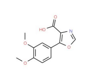5-(3,4-Dimethoxyphenyl)-1,3-oxazole-4-carboxylic acid - chemical structure image
