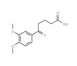 5-(3,4-Dimethoxyphenyl)-5-oxovaleric acid (CAS 4378-55-6) - chemical structure image
