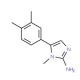 5-(3,4-Dimethyl-phenyl)-1-methyl-1H-imidazol-2-ylamine - chemical structure image