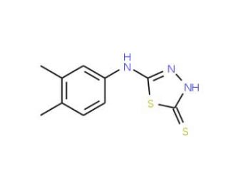 5-(3,4-Dimethyl-phenylamino)-[1,3,4]thiadiazole-2-thiol - chemical structure image