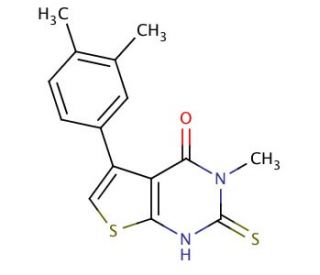 5-(3,4-dimethylphenyl)-2-mercapto-3-methylthieno[2,3-d]pyrimidin-4(3H)-one - chemical structure image