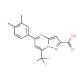 5-(3,4-Dimethylphenyl)-7-(trifluoromethyl)-pyrazolo[1,5-a]pyrimidine-2-carboxylic acid - chemical structure image