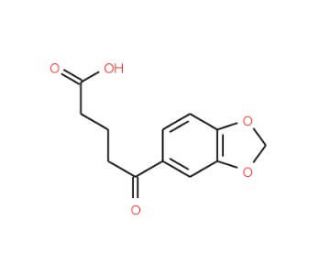 5-[3,4-(Methylenedioxy)phenyl]-5-oxovaleric acid (CAS 87961-41-9) - chemical structure image