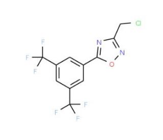 5-[3,5-bis(trifluoromethyl)phenyl]-3-(chloromethyl)-1,2,4-oxadiazole (CAS 287198-14-5) - chemical structure image