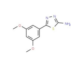 5-(3,5-Dimethoxy-phenyl)-[1,3,4]thiadiazol-2-ylamine - chemical structure image