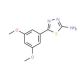 5-(3,5-Dimethoxy-phenyl)-[1,3,4]thiadiazol-2-ylamine - chemical structure image