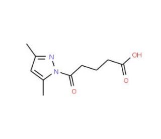 5-(3,5-Dimethyl-1H-pyrazol-1-yl)-5-oxopentanoicacid - chemical structure image