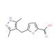 5-(3,5-Dimethyl-1H-pyrazol-4-ylmethyl)-furan-2-carboxylic acid - chemical structure image