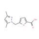 5-(3,5-Dimethyl-pyrazol-1-ylmethyl)-furan-2-carboxylic acid (CAS 312310-14-8) - chemical structure image