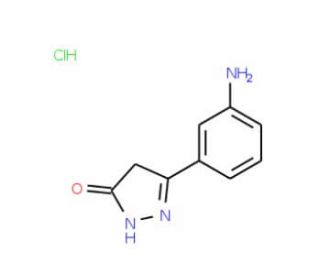 5-(3-Aminophenyl)-2,4-dihydro-3H-pyrazol-3-one hydrochloride - chemical structure image
